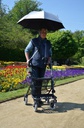 *Universele paraplu/parasol voor op rollator of rolstoel