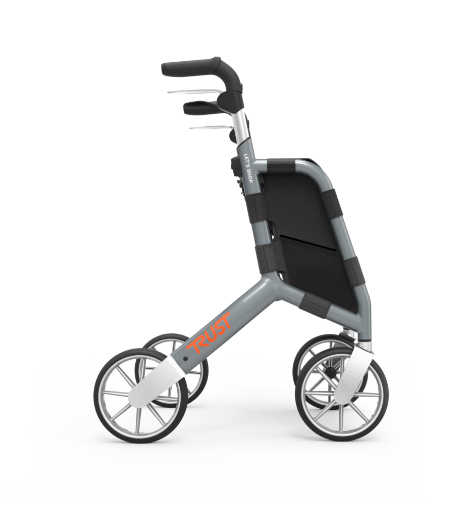 *Let's Shop 4 wiel rollator (6,9 kg)