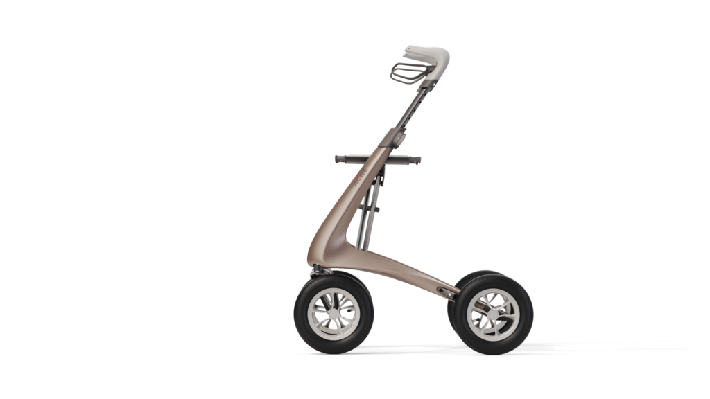 Carbon Overland 4 wiel rollator (6,7 kg)