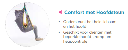 *Comfort gordel met hoofdsteun - Passieve, Invacare Birdie Evo Compact