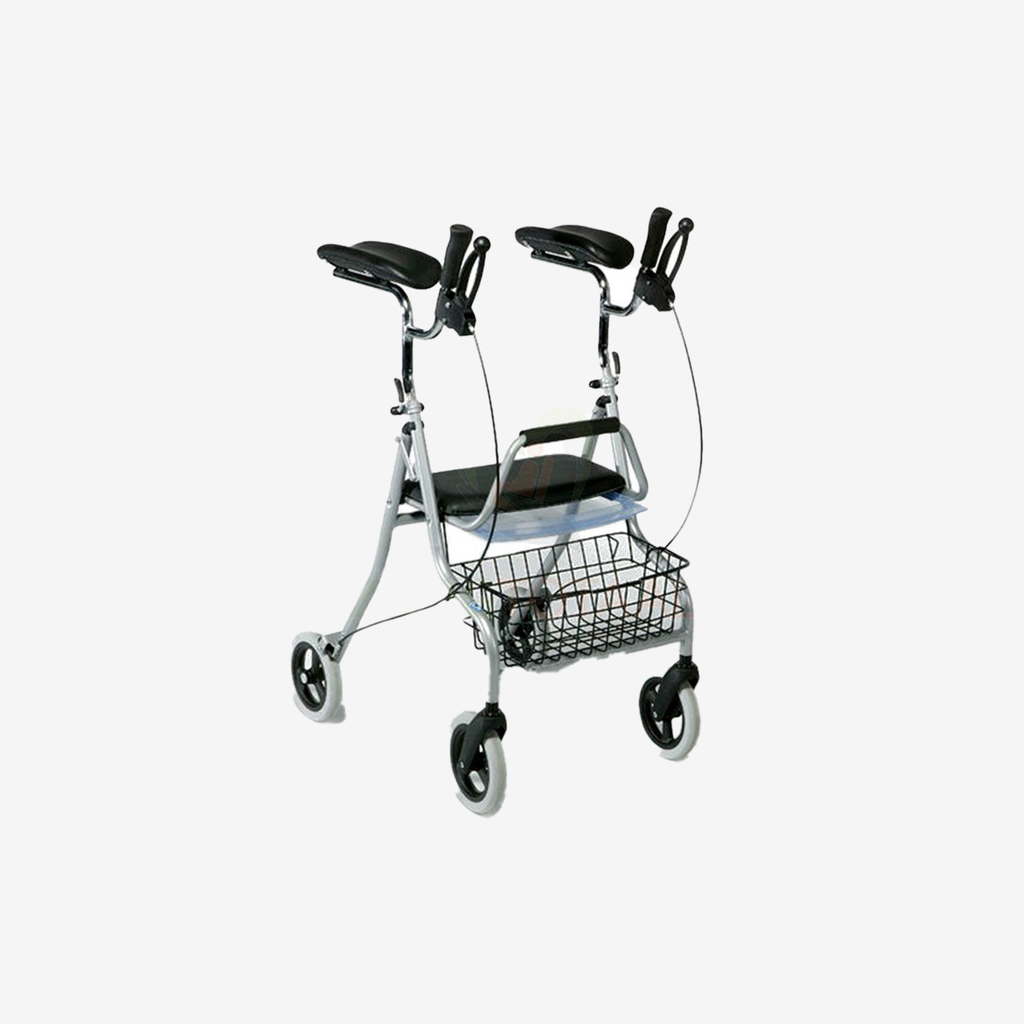 *276 Déambulateur à 4 roues avec support d’avant-bras