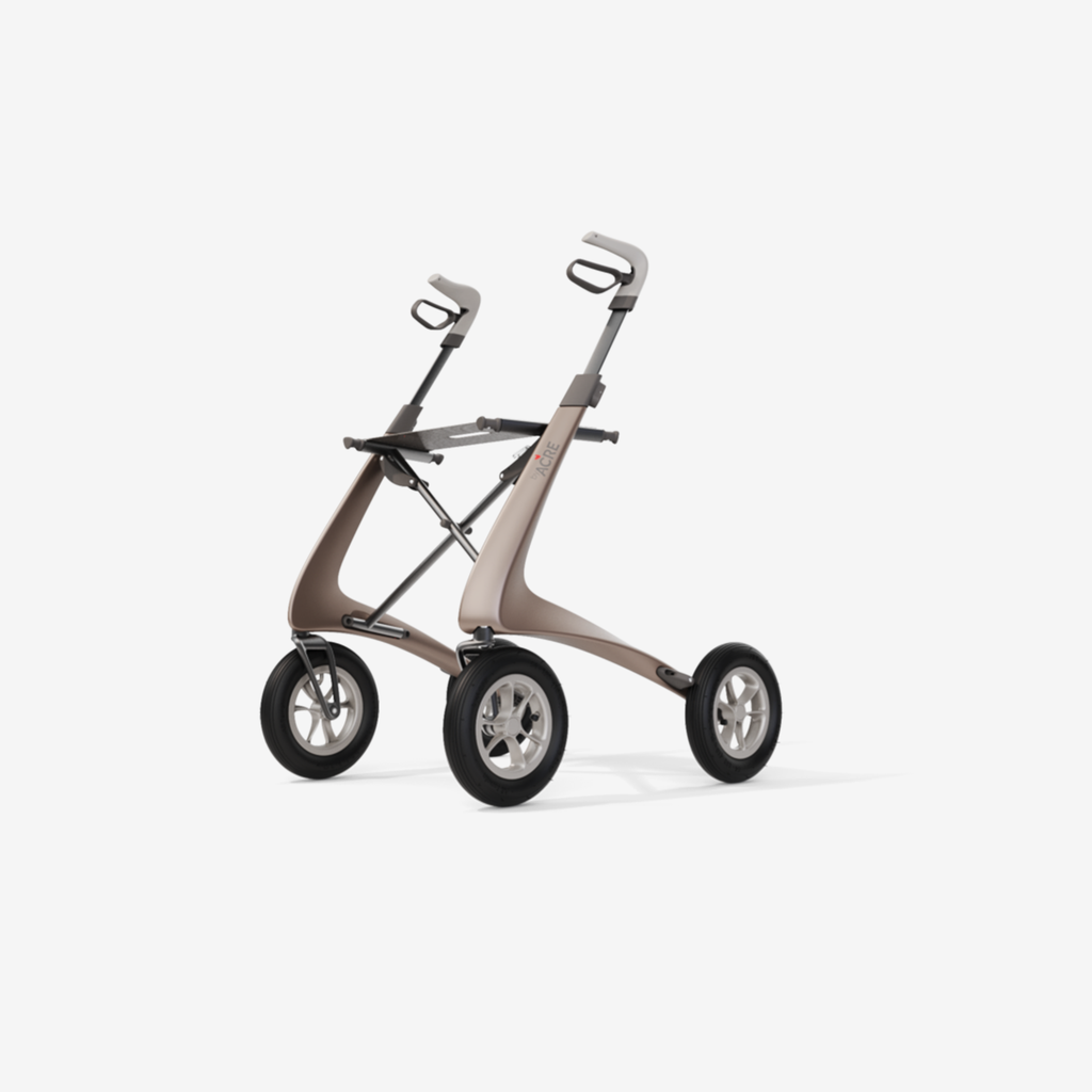 *Carbon Overland 4 wiel rollator (6,7 kg)