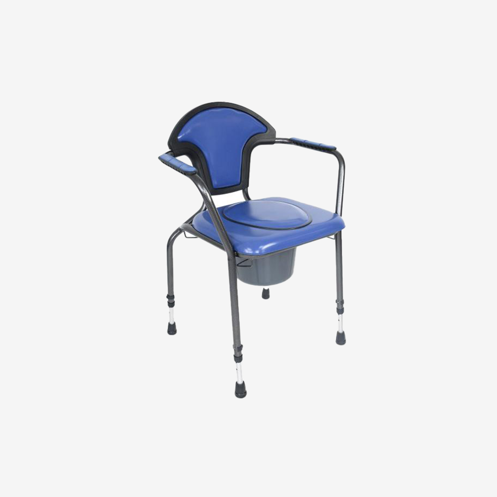 *Toiletstoel in hoogte verstelbaar (extra hoog: 64 cm)