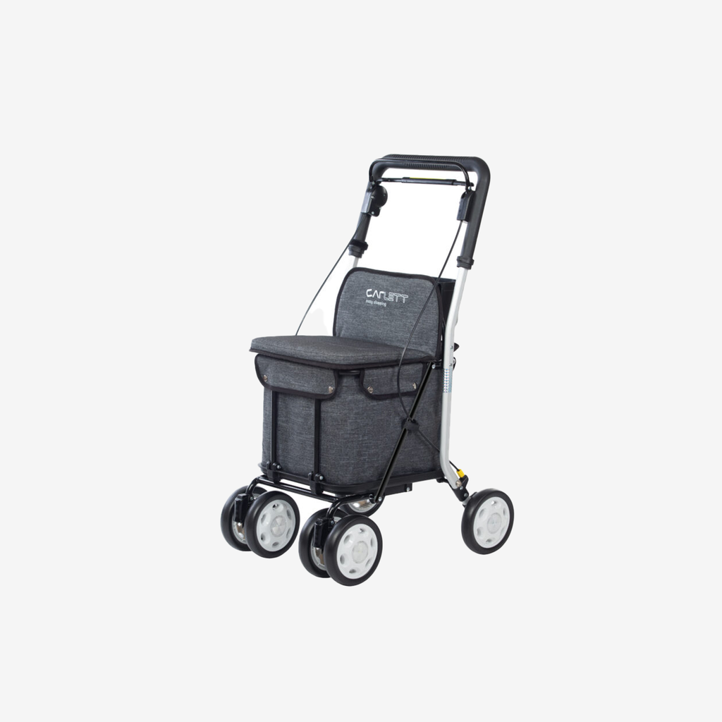 *Lett800 2 in 1 4 wiel rollator en boodschappenwagen