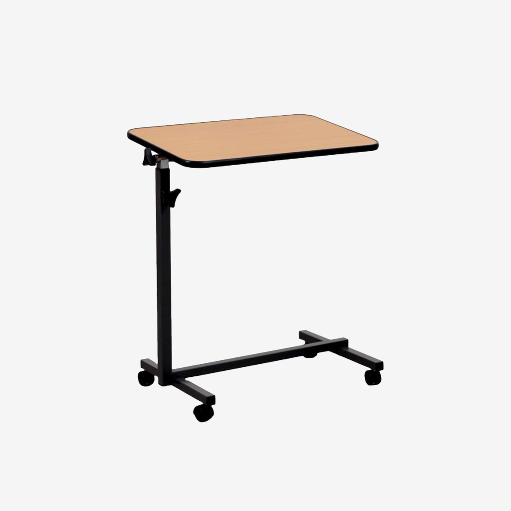 Bed table on wheels
