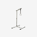 Free-standing self-lifting pole
