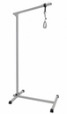Free-standing self-lifting pole