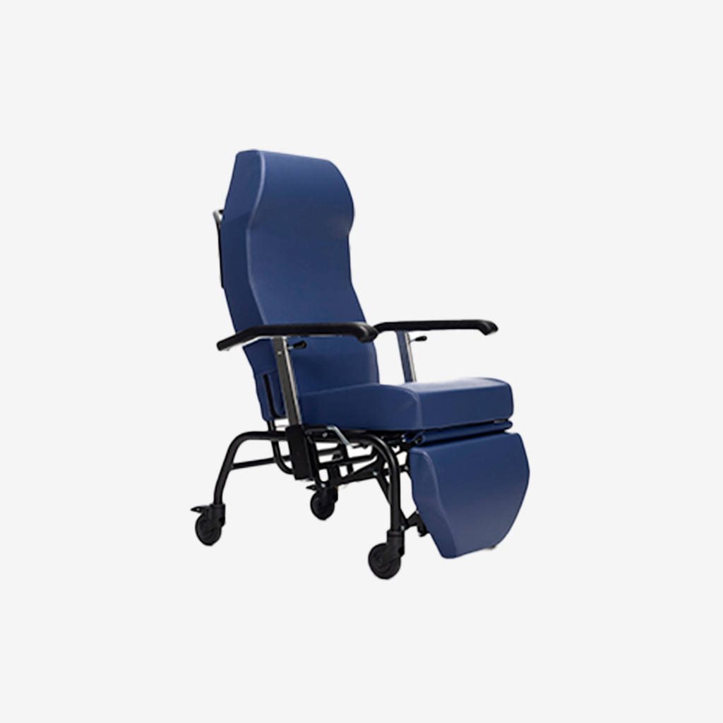 Fauteuil gériatrique Normandie sur roulettes