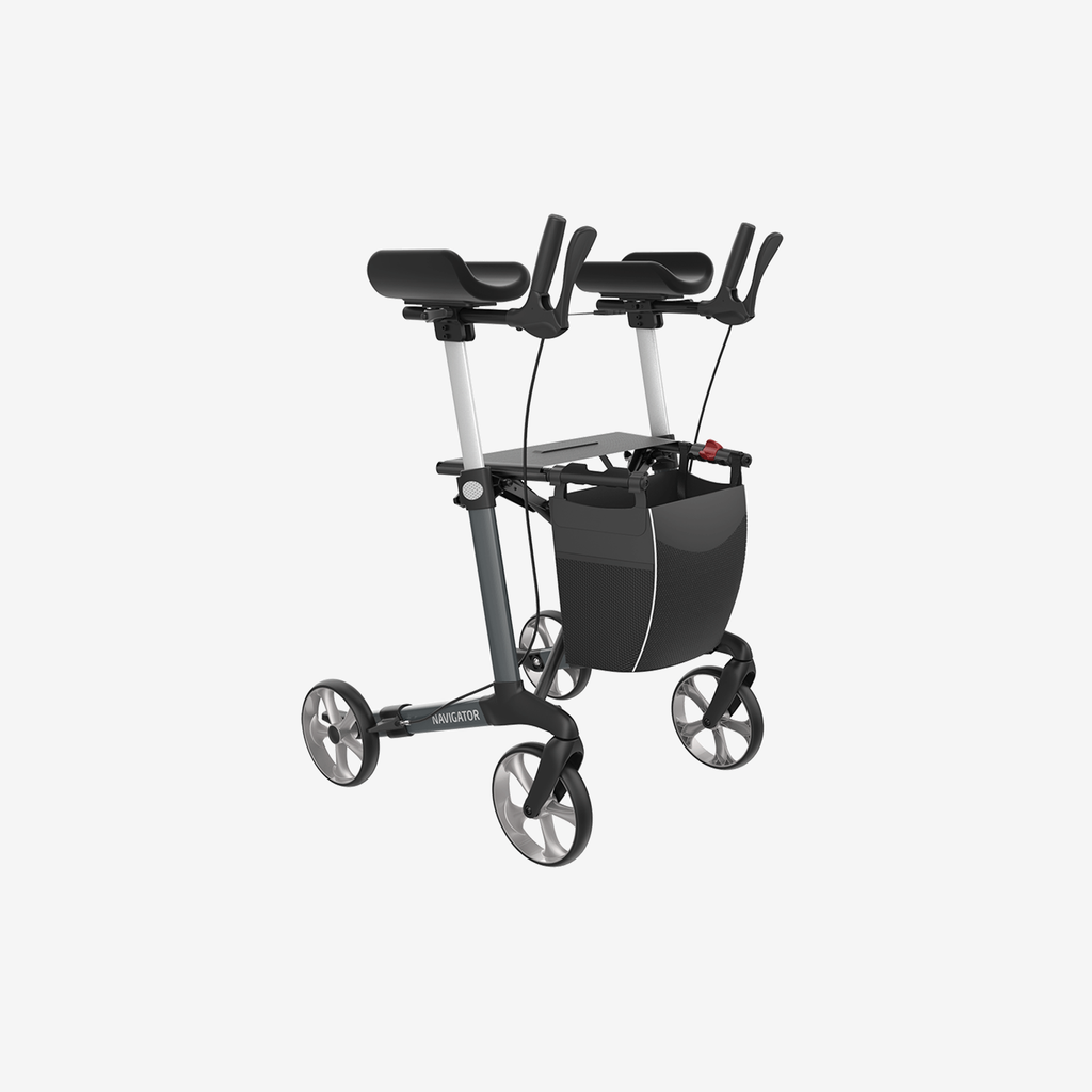 Rollator with forearm supports