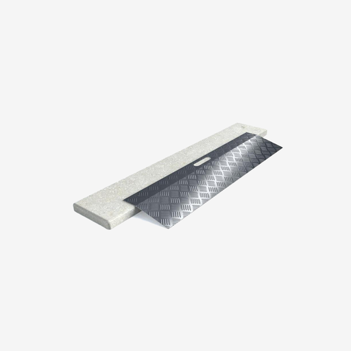 [VK-WON-006] *Aluminium drempelhulp - lengte 78 CM - hoogte 0 tot 3 cm